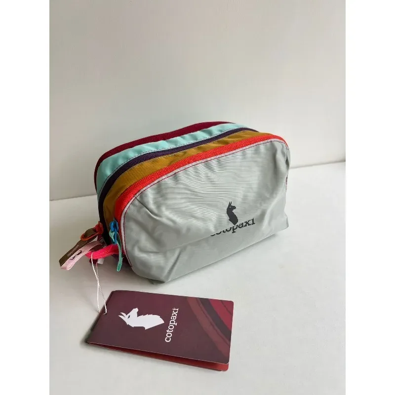 sac à cosmétiques multifonctionnel portable et étanche, couleur dopamine vibrante, sac de rangement de voyage pour articles de toilette pour femmes