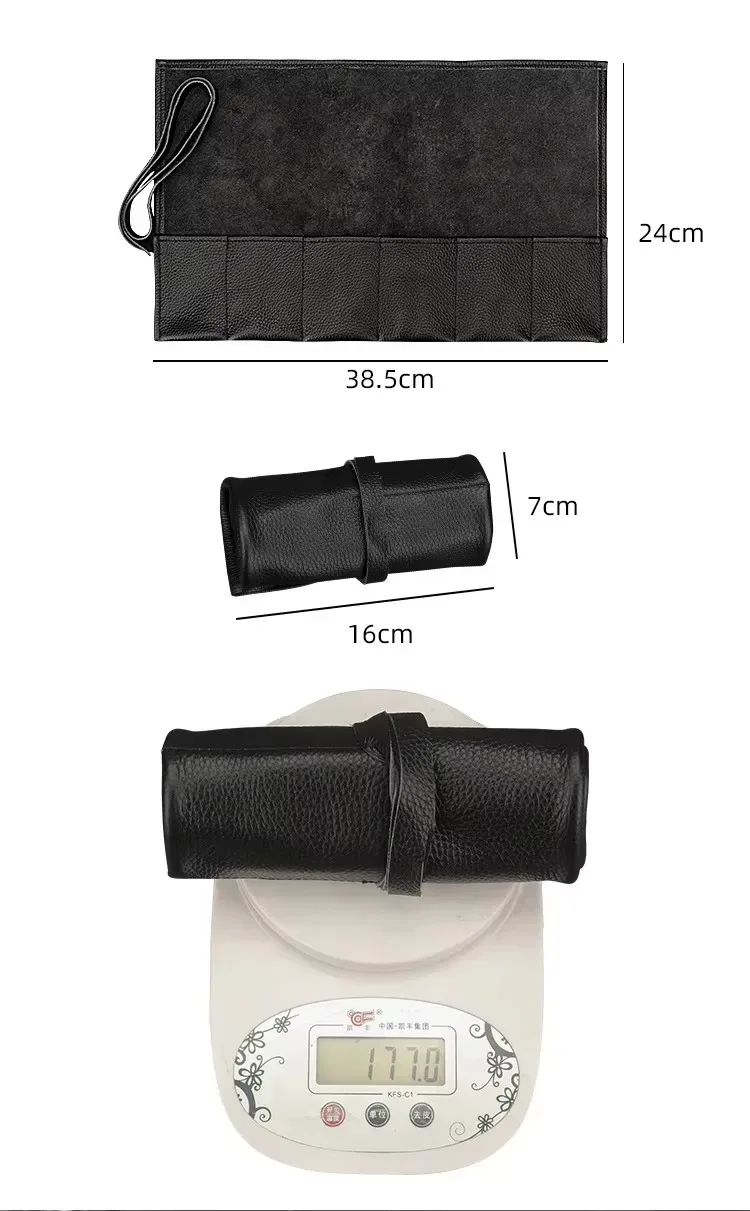 sac de rangement de montre en cuir de vache avec nom personnalisé gratuit, sac de montre enroulable à 6 fentes, pochette de rangement de montre intelligente portable d'affichage de voyage