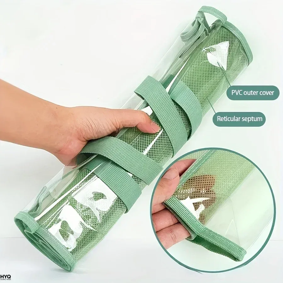 sac fourre-tout transparent pour les examens scolaires, organisateur de documents en pvc transparent, sac à main étanche avec poignées renforcées pour la papeterie