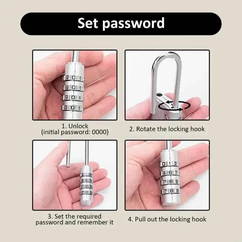 verrouillage à bagages 62ke verrouillage valise à 4 chiffres coussins sécurité small travel lock pour les boît