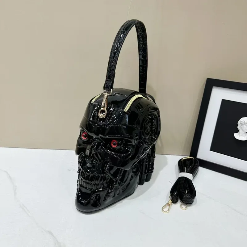 sacs décontractés pour hommes et femmes, sac à tête de machine stéréoscopique 3d, sac à bandoulière simple, sac à main, sacoche mobile