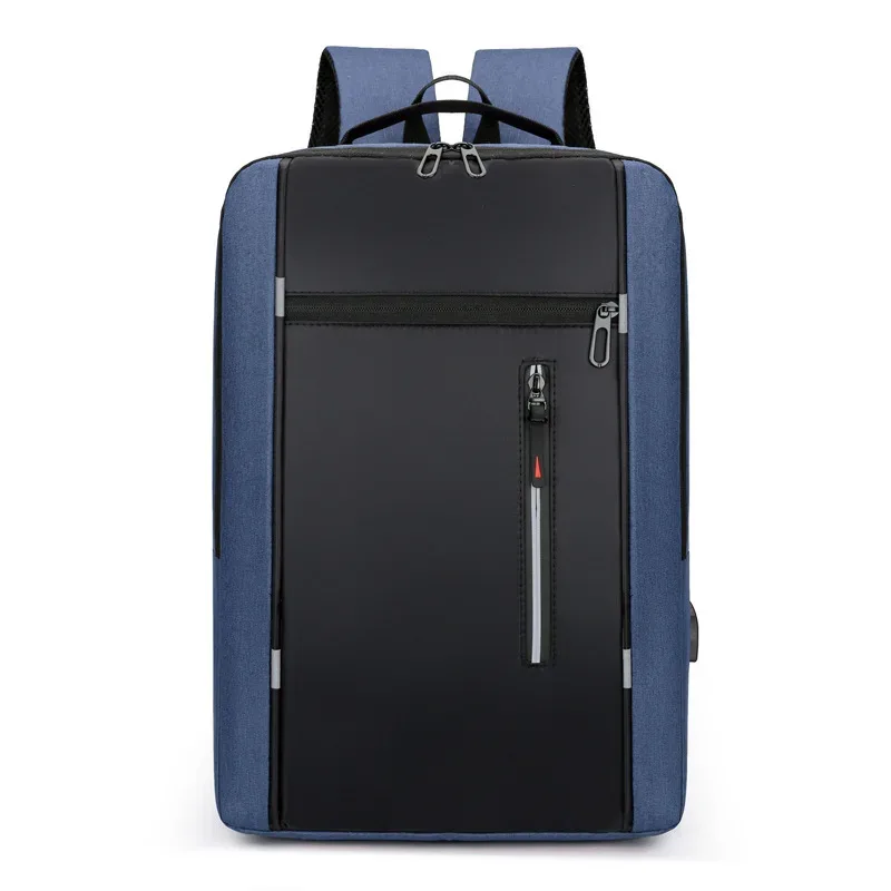 sac à dos pour hommes, nouveau style, sac simple pour ordinateur portable avec chargeur usb, sacs à double épaule multifonctionnels pour ordinateur d'étudiant de grande capacité