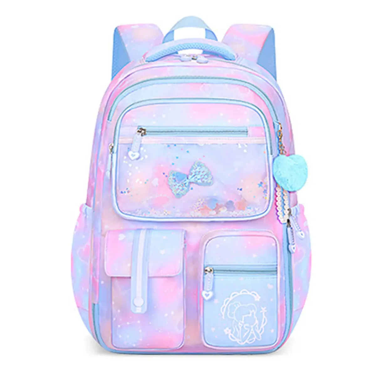 sac à dos d'école kawaii pour filles, jolis sacs d'école, sac à dos étanche pour adolescentes, sac à bandoulière de voyage, grande capacité
