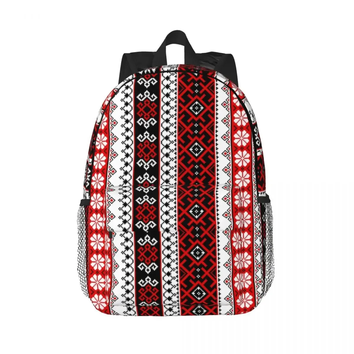 sac à dos brodé d'ornement pour hommes et femmes, degré d'eau, école universitaire, sac boho, sacs à livres d'impression, ukraine 21e