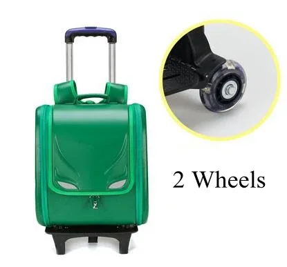 sac à dos d'école japonais sr à roulettes en pu pour enfant, chariot, orth4wd