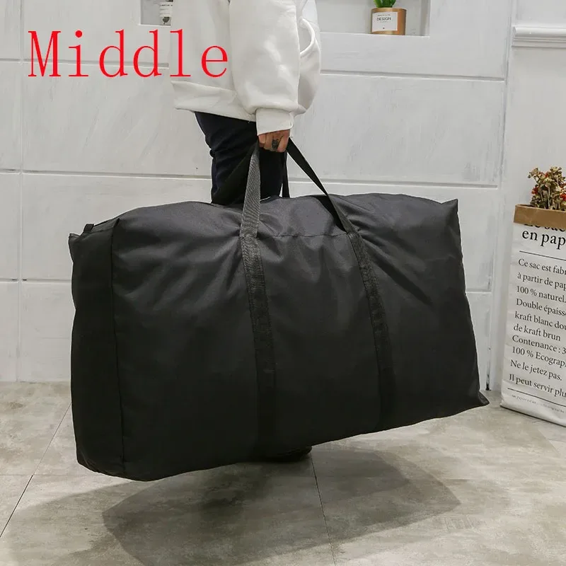 sac à bagages pliable mince unisexe de grande capacité, sacoche de dehors portable, décontractée, légère, pour homme, -du-- end, oxford, rangement de vêtements