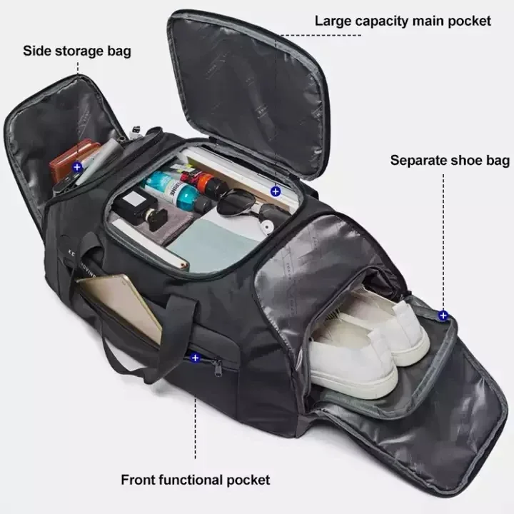 bange sac de sport pour hommes valise multifonction sac à dos grand étanche anti-taches hommes sac de sport voyage bagages à main sacs nouveau