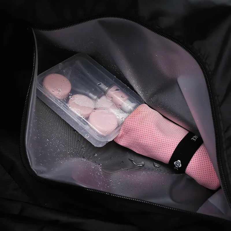 sac de voyage à bandoulière grande capacité pour hommes et femmes avec pochette pour trolley, compartiment sec/humide séparé, sac de sport, de gym, de natation, sac de voyage portable