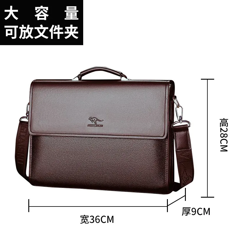 nouveau sac d'affaires pour homme, grande capacité, sacoche bandoulière pour le bureau et les trajets quotidiens