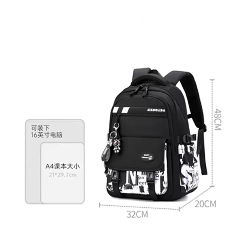 sac à dos pour adolescents avec pendentif, motif camouflage graffiti, sac à bandoulière pour garçons, sac d'école imperméable, sacs à dos de sport et de voyage