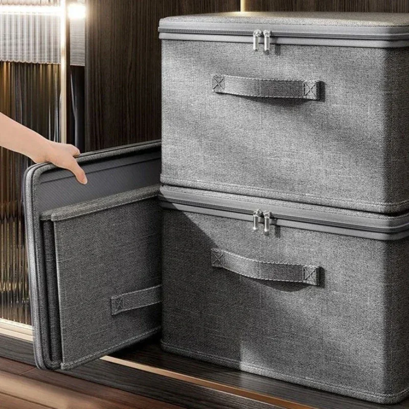 Boîte de rangement pliable, organisateur Portable en tissu, conteneur de rangement pour vêtements pliables avec roulettes pour l'organisation de la maison 3/1 pièces
