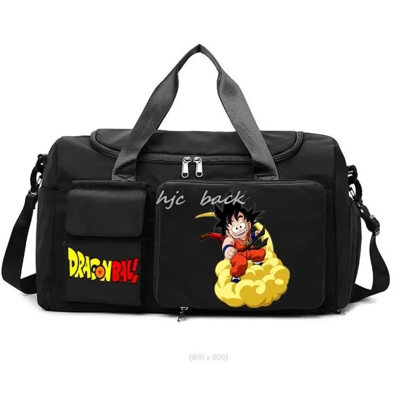sac de rangement de grande capacité imprimé dragon ball, sac à bandoulière, accessoires de camping, sac de voyage avec séparation sec/humide