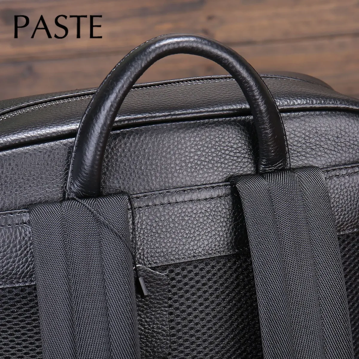 2026 classique 100% cuir de vache hommes sac à dos noir 15.6 pouces ordinateur portable sac d'école affaires grande capacité voyage sacs à dos de luxe