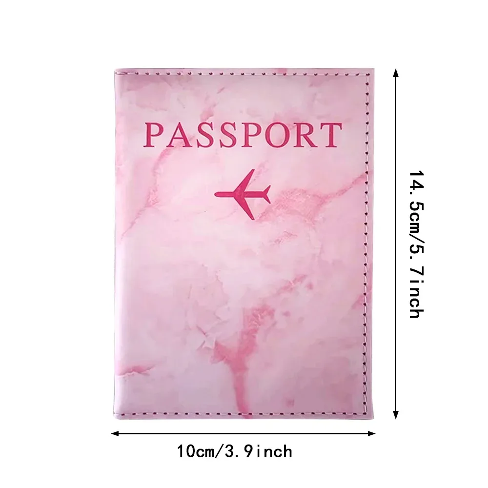 étui de passeport imprimé série rose rouge, porte-passeport, accessoires de voyage, housse de protection pour avion