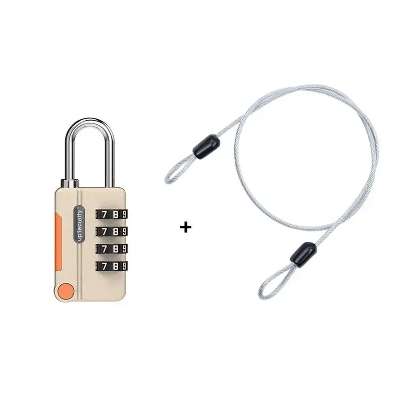 cadenas à combinaison multicolore à 4 chiffres avec code réinitialisable et anse en métal robuste, parfait pour les casiers de gym, les bagages et les voyages【smq】