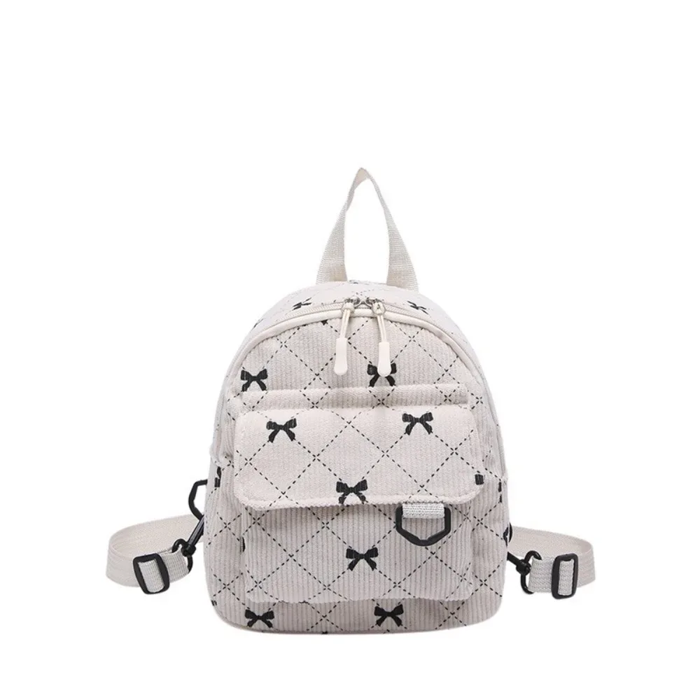 mini sac à dos doux fille nœud papillon imprimé sac à bandoulière voyage sac de rangement cosmétique version coréenne ins bookbags sac à dos décontracté