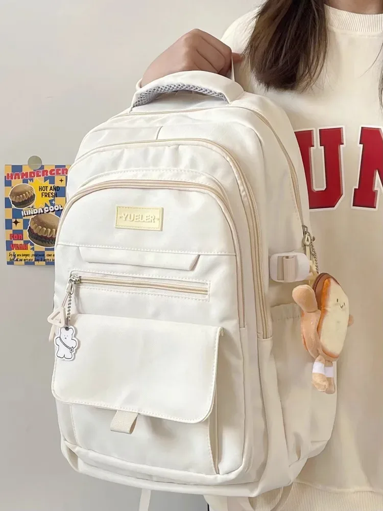 sac à dos de grande capacité pour lycée de style japonais, sacs d'école pour lycéens, sacs à dos pour ordinateur portable simples et polyvalents