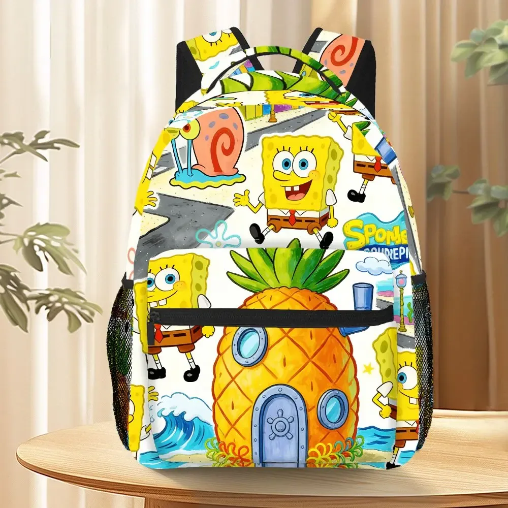 sac à dos spongebob squarepants pour femme, imprimé maison d'ananas de dessin animé, sac à dos de voyage léger avec plusieurs poches