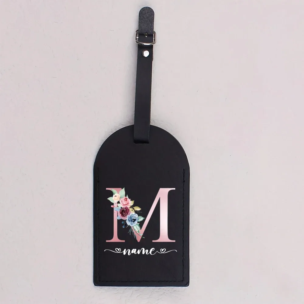 étiquette de bagage en cuir avec nom personnalisé, étiquette de valise, accessoires de voyage, cadeaux de mariage pour la fête des mères pour elle