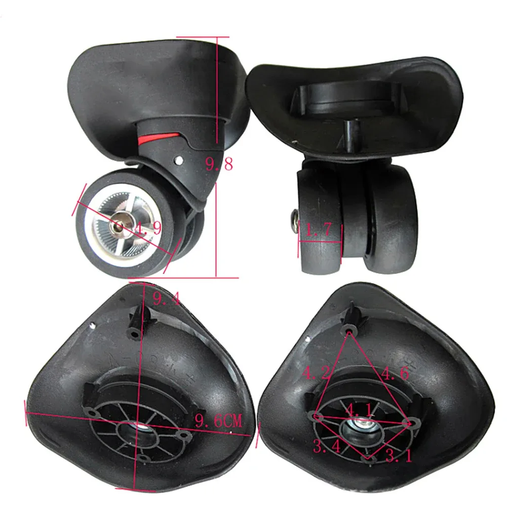 a08 a-08 roues d'avion silencieuses boîtier de chariot bagages roue universelle valise pièces de réparation accessoires roues de remplacement roulette