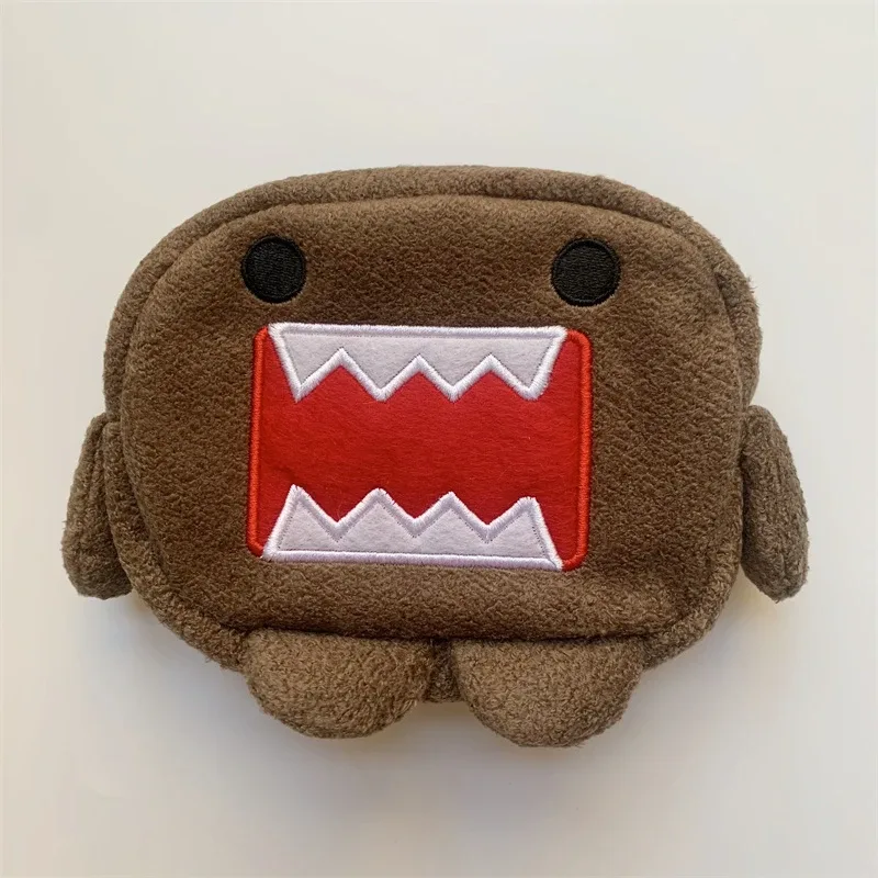 domo kun – sac de rangement multiple en peluche, pochette de rangement de maquillage, porte-monnaie mignon kawaii, portefeuille, sacs à cosmétiques, trousse de maquillage de beauté