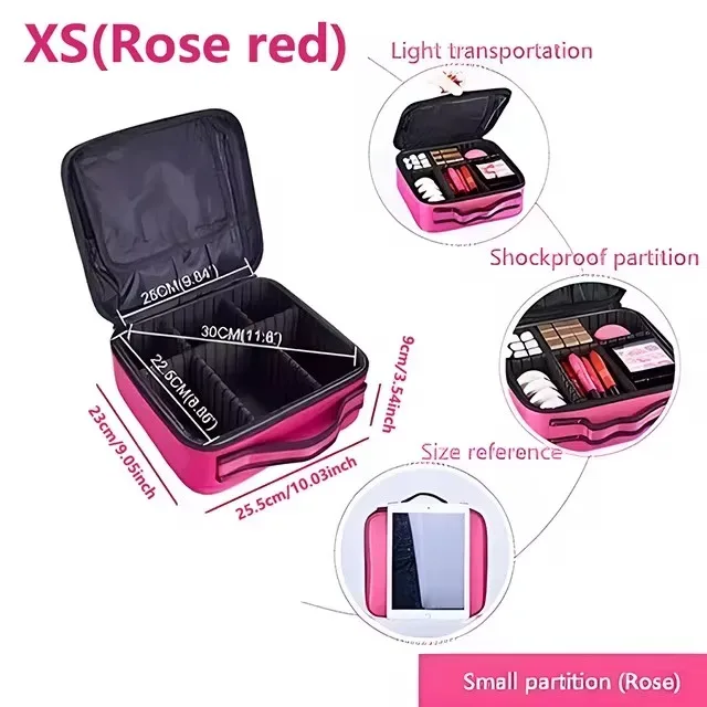 nouveau oxford trousse de maquillage pour femmes professionnel grande capacité voyage trousse à cosmétiques étanche manucure maquillage boîte à outils