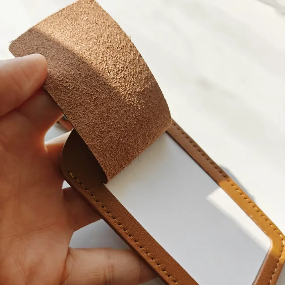 étiquette de bagage en cuir personnalisable, étiquette de valise en cuir véritable de luxe, accessoires de voyage pour femmes, lettres personnalisées, étiquette de bagage pour hommes