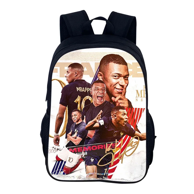sac à dos de sport de football m-mbappes, sac d'école pour garçons et filles, sac à dos de sport pour joueur d'étoiles, sacs de livres pour le meilleur cadeau