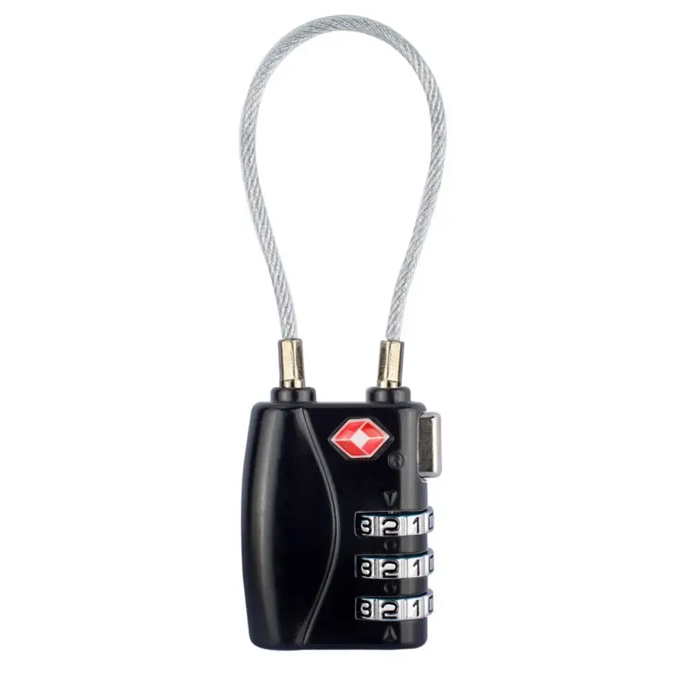 cadenas à code antivol avec câble en acier, serrures tsa portables, serrure intelligente, valise à bagages de voyage, peintures, mot de passe
