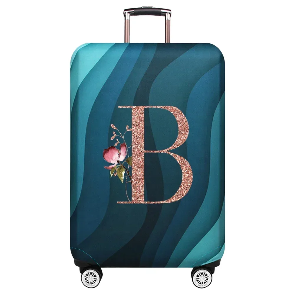 housse de protection élastique pour valise de voyage, série rose gold, adaptée aux valises de 18 à 32 pouces
