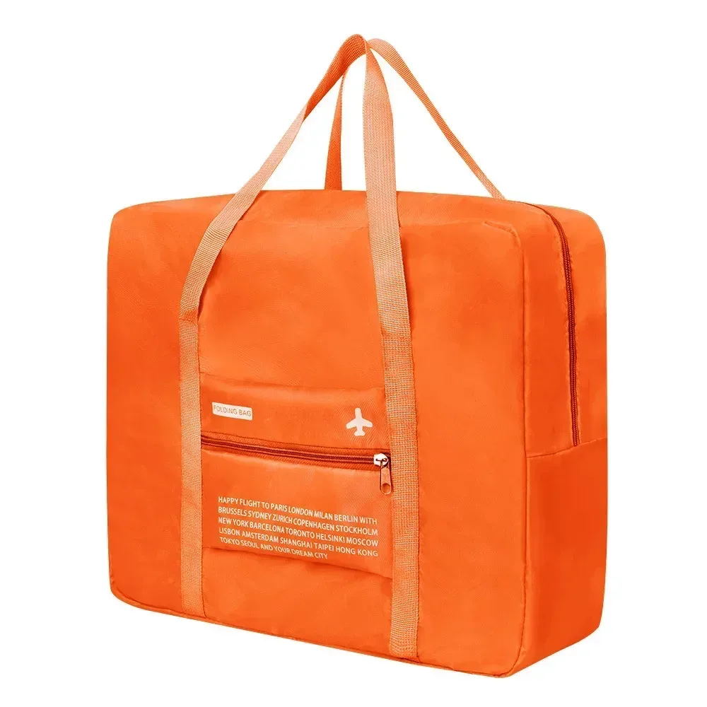 sac de rangement en nylon portable étanche pour voyage, organisateur de bagages à main, grande capacité, pliable, avion