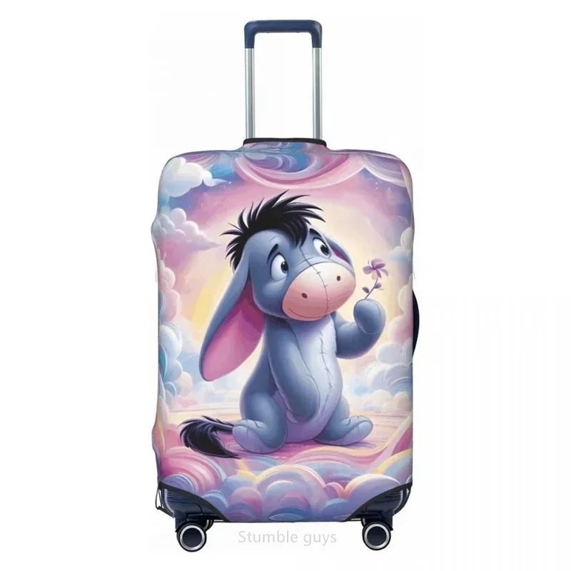 housse de valise de voyage à motif d'ours, en matériau élastique, convient aux bagages de 18 à 32 pouces, durable, anti-rayures, anti-poussière, lavable