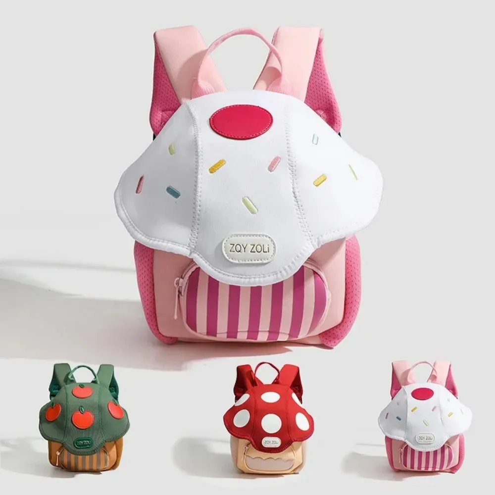 Mini sac à dos mignon en forme de champignon pour enfants, nouveaux sacs à dos de bébé de dessin animé pour hommes et femmes