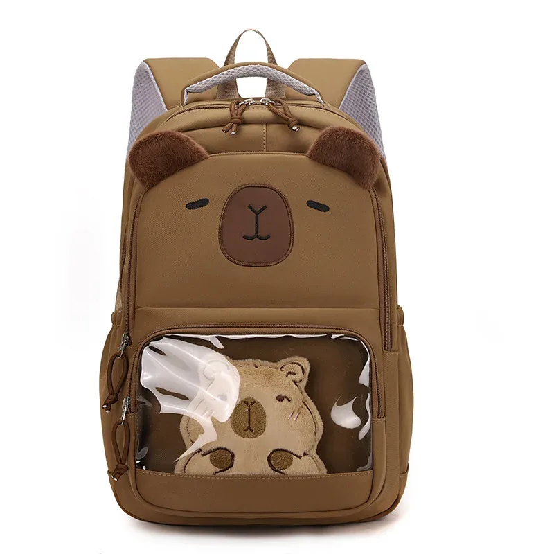 nouveaux sacs à dos capibala pour enfants, sacs d'école mignons et élégants, grande capacité, sacs à livres.