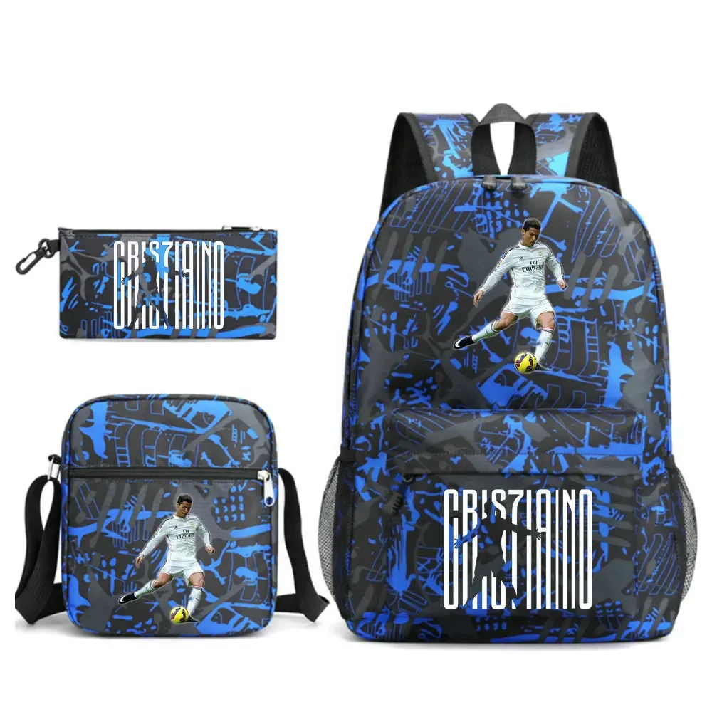 sac à dos imprimé cr7, sac à dos de sport, de football, décontracté, pour femmes et hommes, sacs d'école pour ordinateur portable, sacs d'école harajuku, sacs de voyage pour femmes et hommes