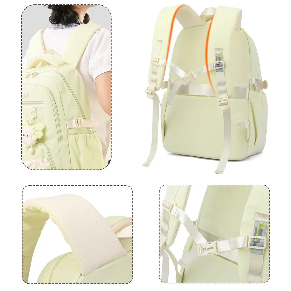 sac à dos scolaire tendance pour filles, sacs d'école pour adolescentes, sac à dos pour ordinateur portable, sac à dos de voyage décontracté, sac à livres, cartable pour enfants, imperméable