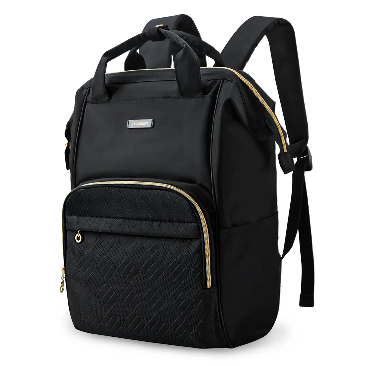 bagsmart-sac à dos de voyage étanche pour femme, sac à dos pour ordinateur portable 14-15.6 ", cartable universitaire mignon, sacs pour femme