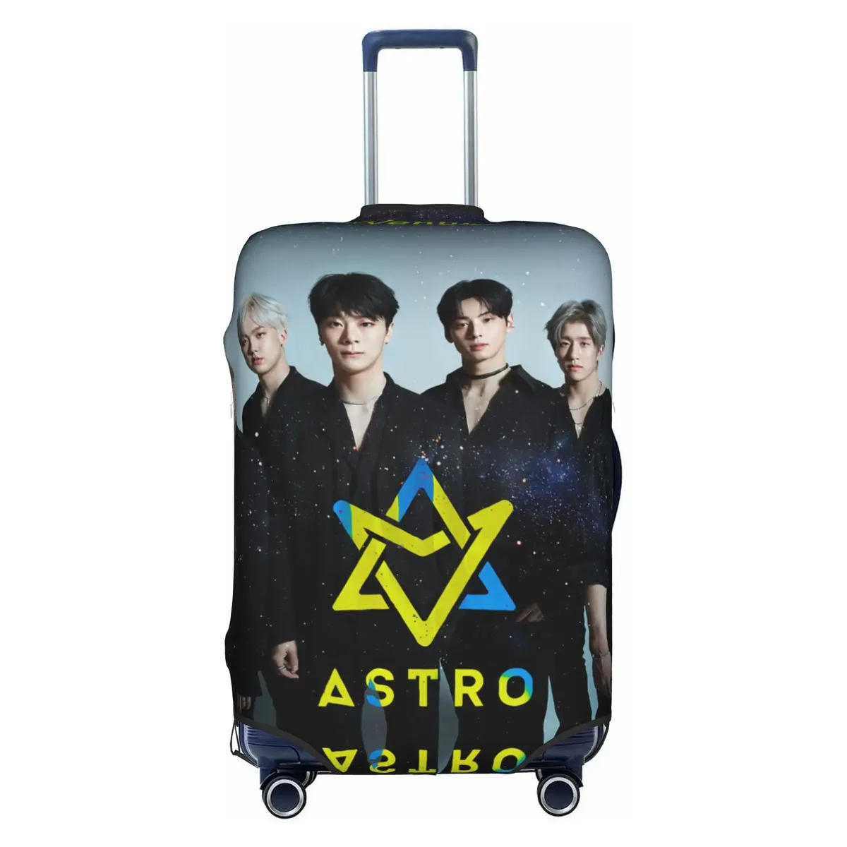 housse de protection amusante pour valise a-astros mj jinjin cha eun woo, lavable, yoon san ha rocky, housses de valise de voyage