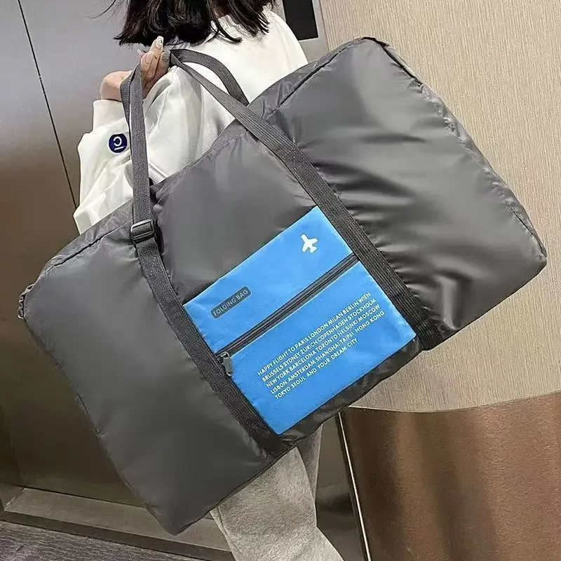 sac de voyage pliable grande capacité pour femme, sac à main, sac de livraison, sac de rangement pour voyage, en tissu oxford, multi-usage