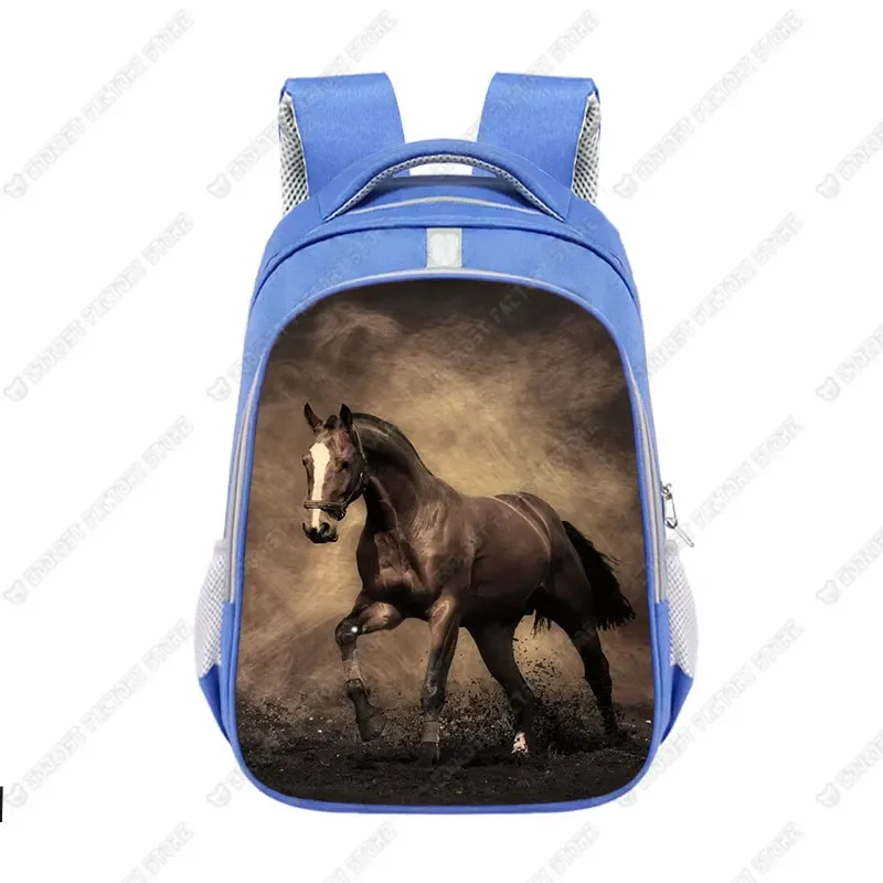 grand sac d'école animal horse pour enfants, cartable poney cool pour adolescents, sac à dos de voyage pour garçons et filles, mode pour enfants
