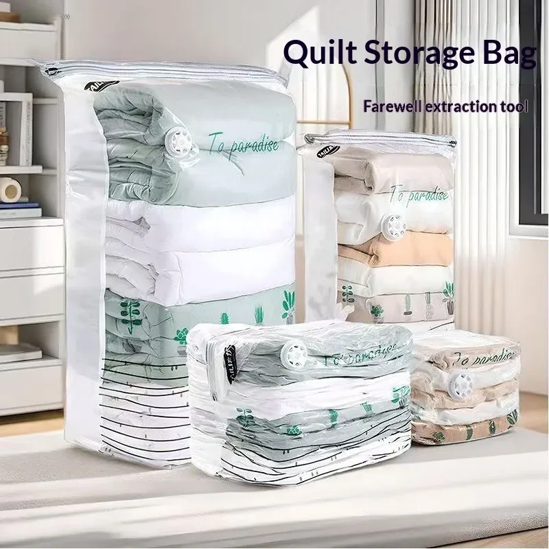sacs sous vide sans pompe, grands sacs de rangement en plastique pour vêtements, couvertures, sacs de compression, housses de sacs vides, accessoires de voyage