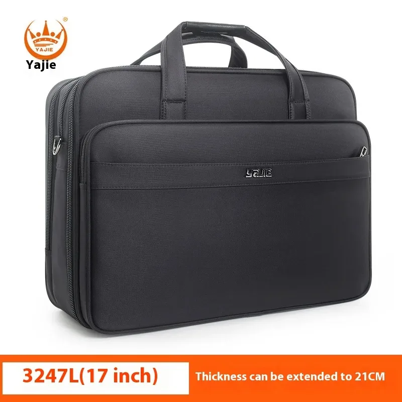 sac d'ordinateur portable yajie 19 pouces, sac à main tendance en tissu oxford, grande capacité, sac à bandoulière pour voyages d'affaires, fabricant