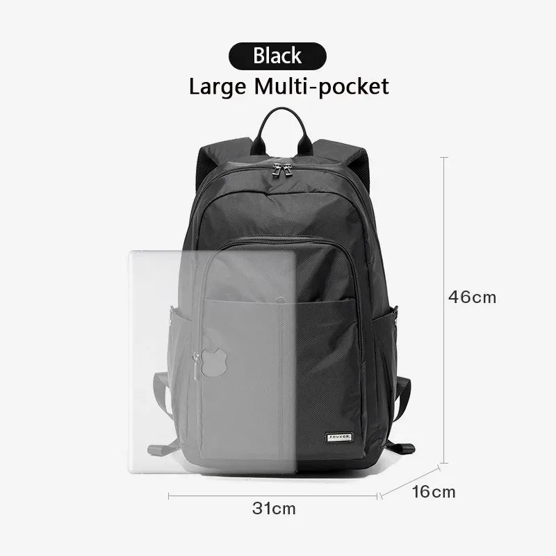 sac à dos unisexe fouvor pour l'extérieur, grande capacité, léger, simple, pour les voyages, l'école, les sports, les jeunes adolescents 2961-21