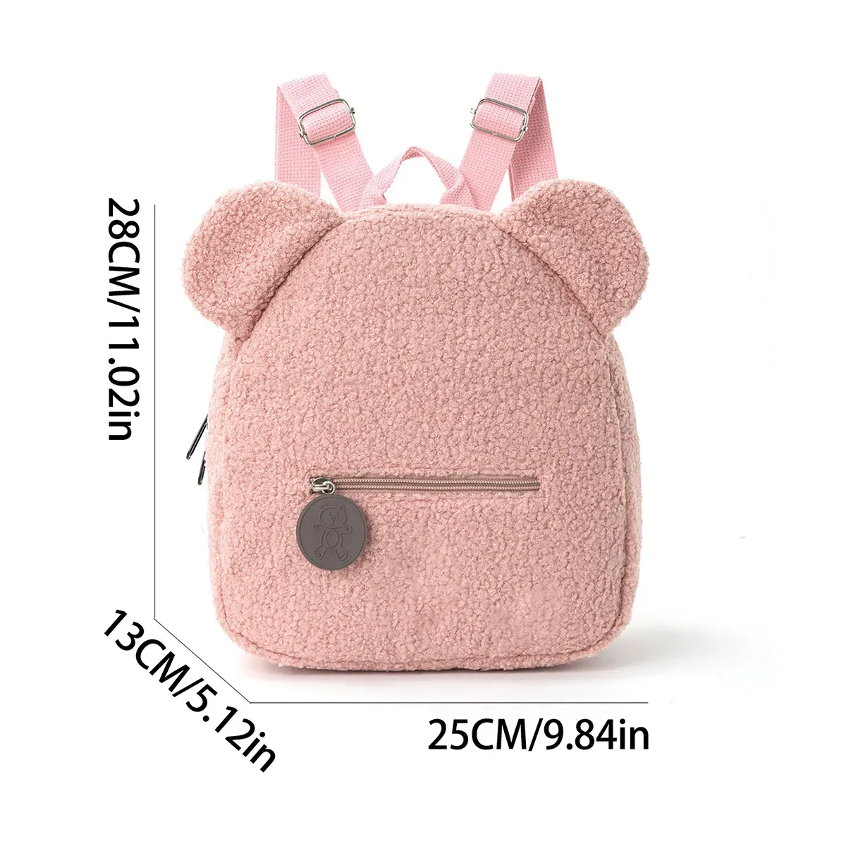 Sac à dos personnalisé avec nom pour enfants, sac à dos ours en peluche, sac à dos pour tout-petits, sac à dos personnalisé en peluche pour enfants