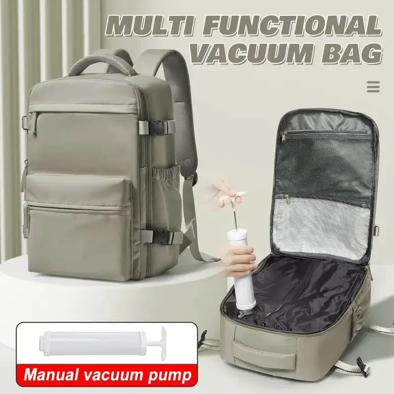 sac à dos de voyage décontracté buylor pour hommes et femmes, résistant à l'eau, adapté aux ordinateurs portables de 16 pouces, compressé sous vide, pour les voyages d'affaires