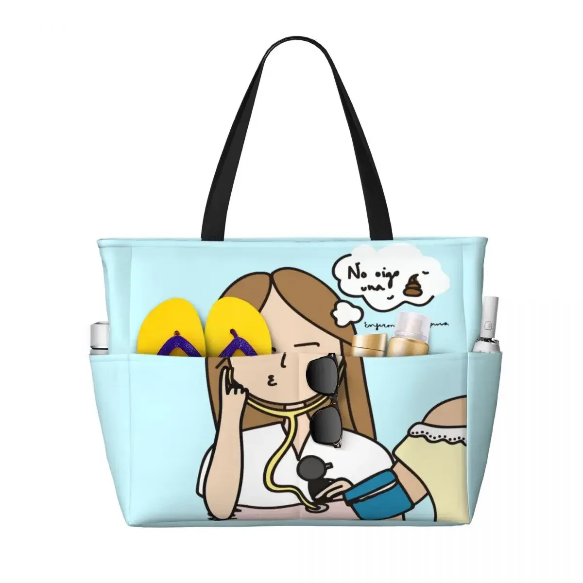 sac fourre-tout de voyage médical personnalisé enfermera en apuros pour femmes, sacs d'épicerie à bandoulière de grande capacité