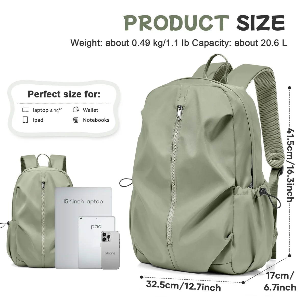 sacs à dos pour ordinateur portable 15,6 pouces, sac à dos d'école universitaire pour femmes, sac à dos de travail de voyage antivol pour hommes, grands sacs à livres pour adolescents