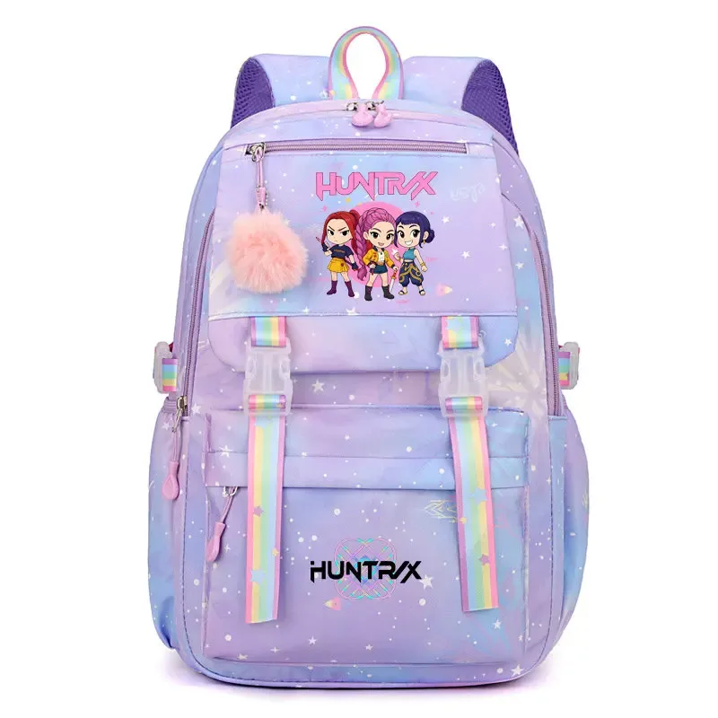 sac à dos kpop demon hunters pour étudiantes, lycéennes, collégiennes, polyvalent, adapté au quotidien et aux activités de plein air