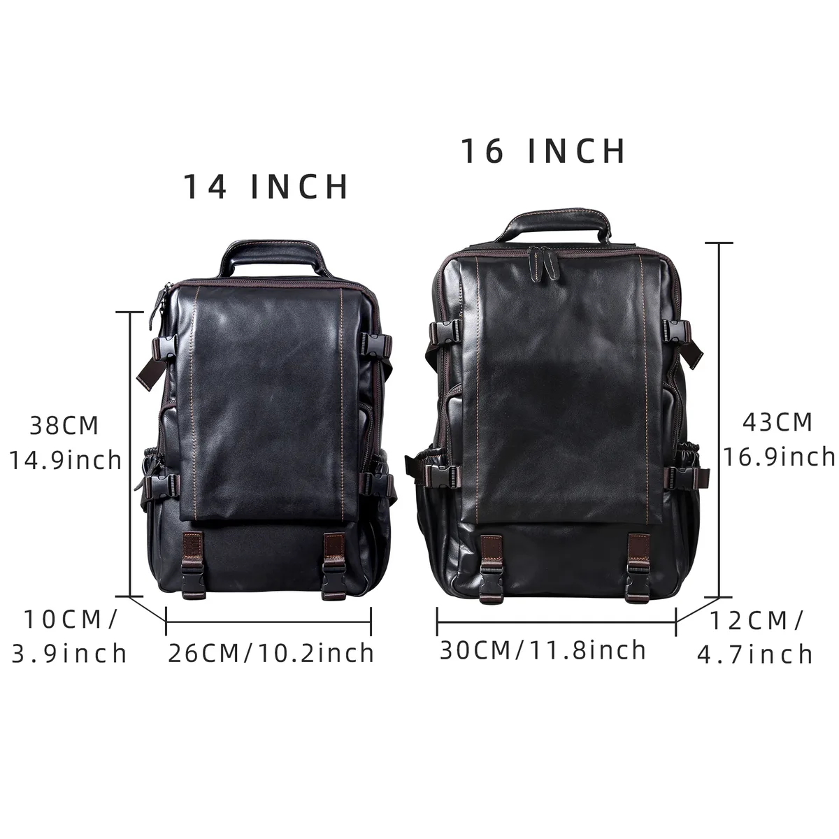 s.worker sac à dos décontracté en cuir véritable pour homme, grande capacité, sac de voyage pour ordinateur portable 15 pouces, sac d'école en cuir de vache, sac de week-end tendance