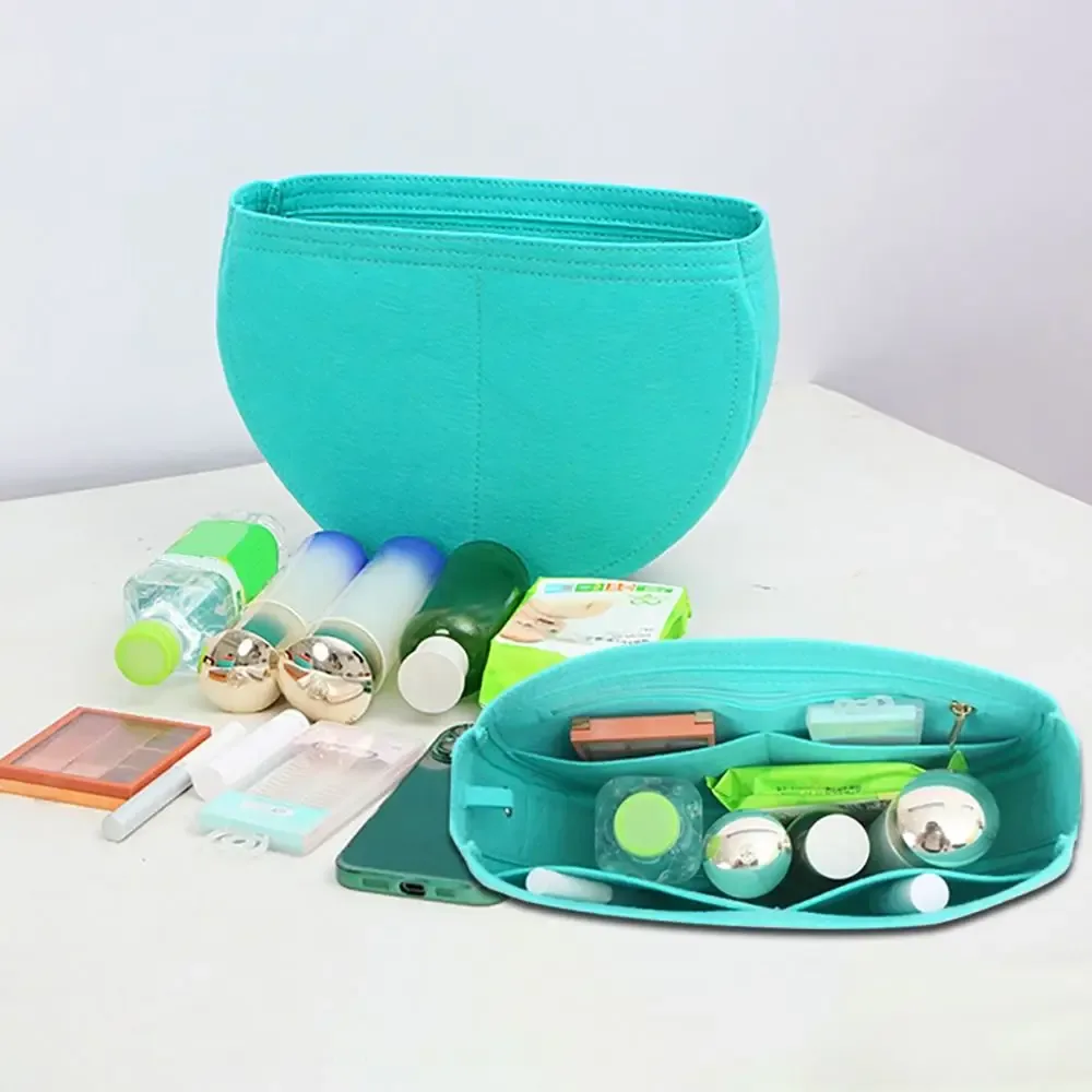 sac à main en feutre, sac d'insertion, support d'organisation, sac interne, doublure de sac de rangement portable pour bemoe hatsune miku, sac à grande bouche